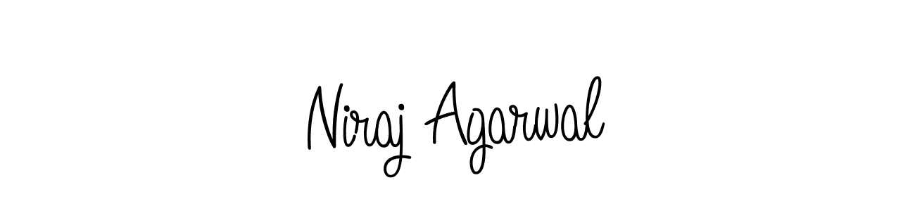 You should practise on your own different ways (Angelique-Rose-font-FFP) to write your name (Niraj Agarwal) in signature. don't let someone else do it for you. Niraj Agarwal signature style 5 images and pictures png