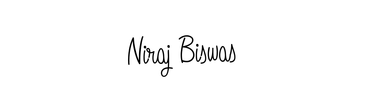 Design your own signature with our free online signature maker. With this signature software, you can create a handwritten (Angelique-Rose-font-FFP) signature for name Niraj Biswas. Niraj Biswas signature style 5 images and pictures png