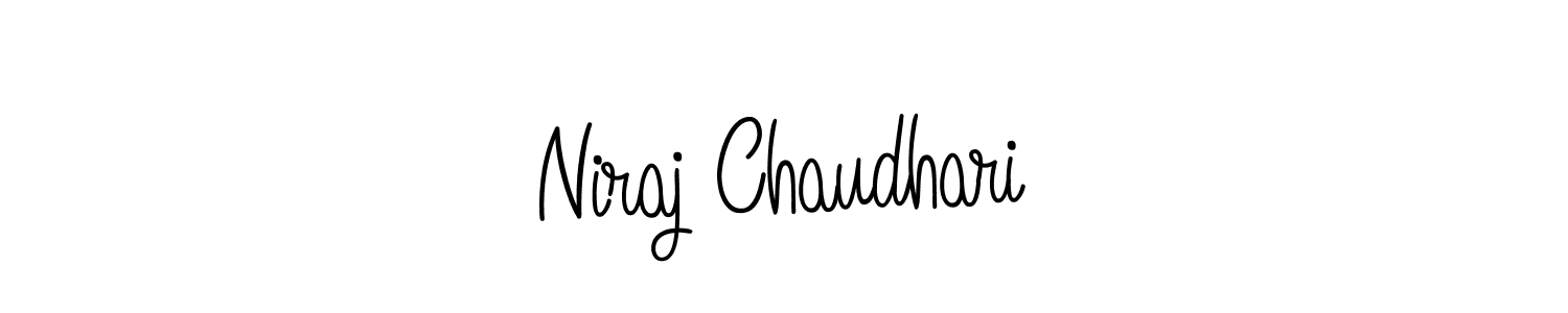 Design your own signature with our free online signature maker. With this signature software, you can create a handwritten (Angelique-Rose-font-FFP) signature for name Niraj Chaudhari. Niraj Chaudhari signature style 5 images and pictures png