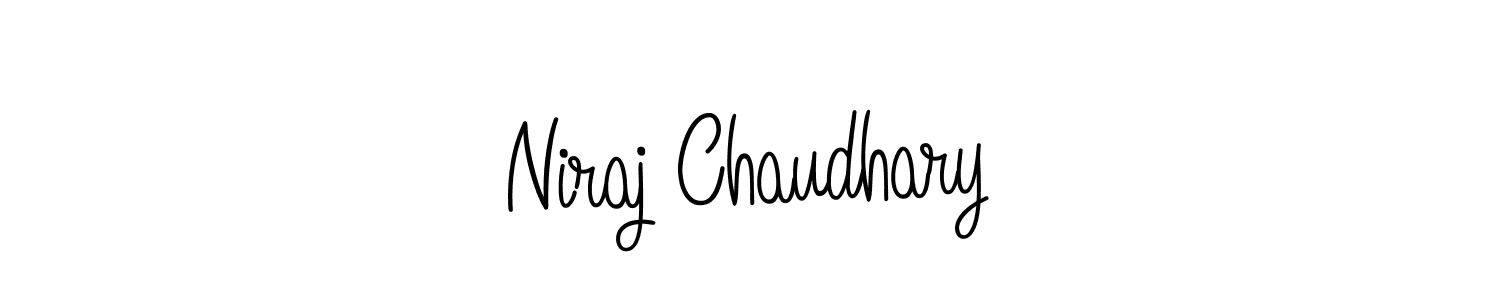 You should practise on your own different ways (Angelique-Rose-font-FFP) to write your name (Niraj Chaudhary) in signature. don't let someone else do it for you. Niraj Chaudhary signature style 5 images and pictures png