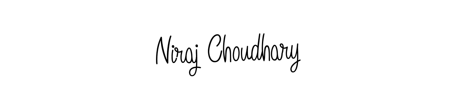 Design your own signature with our free online signature maker. With this signature software, you can create a handwritten (Angelique-Rose-font-FFP) signature for name Niraj Choudhary. Niraj Choudhary signature style 5 images and pictures png