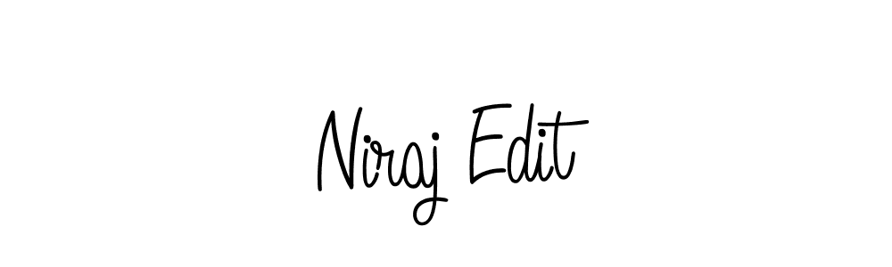 Design your own signature with our free online signature maker. With this signature software, you can create a handwritten (Angelique-Rose-font-FFP) signature for name Niraj Edit. Niraj Edit signature style 5 images and pictures png