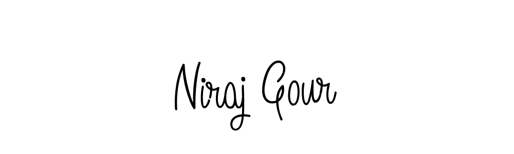 Create a beautiful signature design for name Niraj Gour. With this signature (Angelique-Rose-font-FFP) fonts, you can make a handwritten signature for free. Niraj Gour signature style 5 images and pictures png