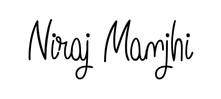 Create a beautiful signature design for name Niraj Manjhi. With this signature (Angelique-Rose-font-FFP) fonts, you can make a handwritten signature for free. Niraj Manjhi signature style 5 images and pictures png