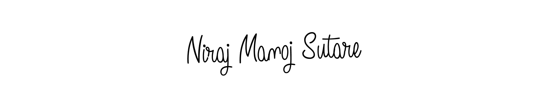 You can use this online signature creator to create a handwritten signature for the name Niraj Manoj Sutare. This is the best online autograph maker. Niraj Manoj Sutare signature style 5 images and pictures png