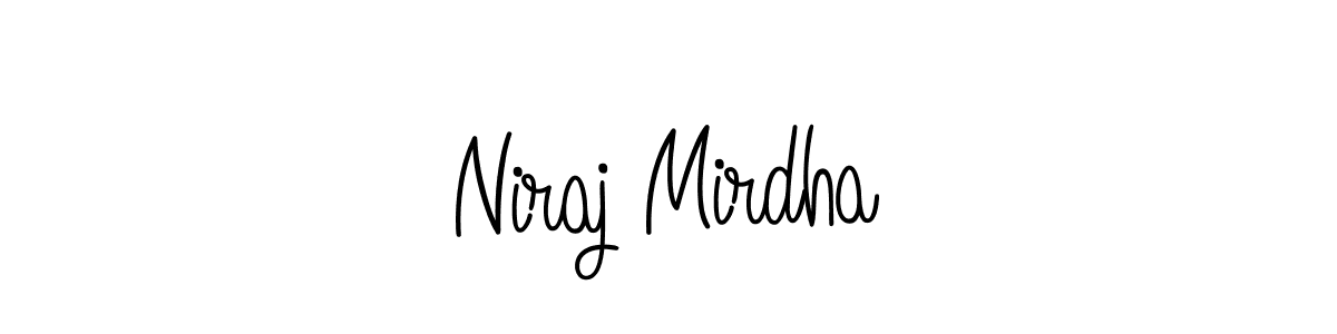 Also we have Niraj Mirdha name is the best signature style. Create professional handwritten signature collection using Angelique-Rose-font-FFP autograph style. Niraj Mirdha signature style 5 images and pictures png