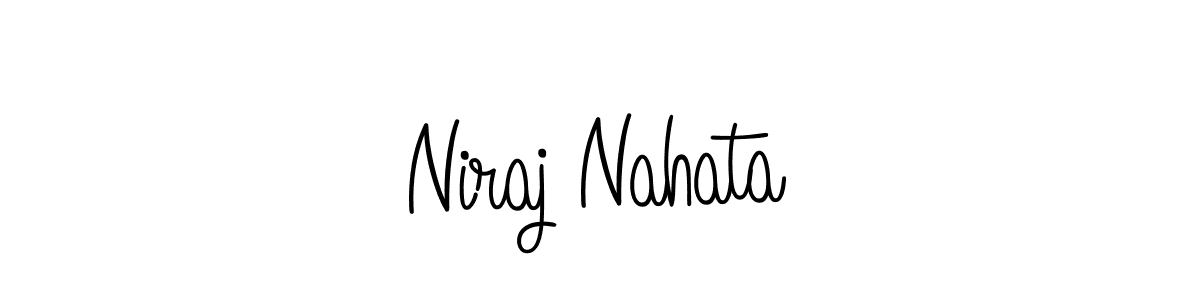 How to Draw Niraj Nahata signature style? Angelique-Rose-font-FFP is a latest design signature styles for name Niraj Nahata. Niraj Nahata signature style 5 images and pictures png