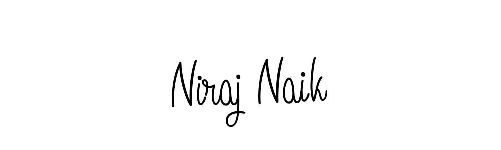 Design your own signature with our free online signature maker. With this signature software, you can create a handwritten (Angelique-Rose-font-FFP) signature for name Niraj Naik. Niraj Naik signature style 5 images and pictures png