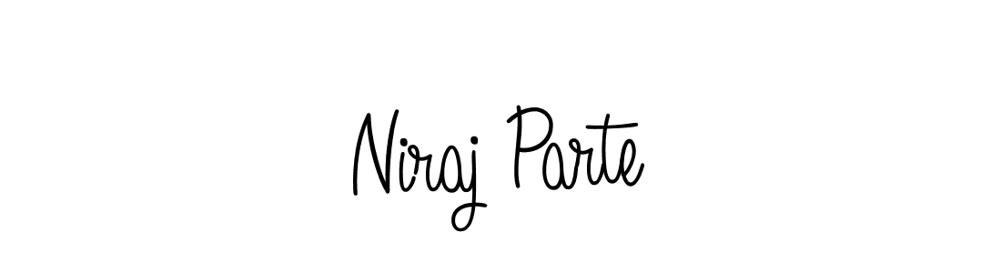 How to make Niraj Parte name signature. Use Angelique-Rose-font-FFP style for creating short signs online. This is the latest handwritten sign. Niraj Parte signature style 5 images and pictures png