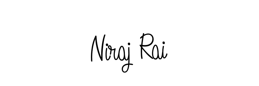 Use a signature maker to create a handwritten signature online. With this signature software, you can design (Angelique-Rose-font-FFP) your own signature for name Niraj Rai. Niraj Rai signature style 5 images and pictures png