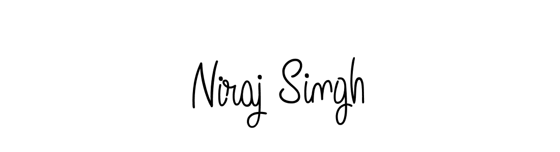 Design your own signature with our free online signature maker. With this signature software, you can create a handwritten (Angelique-Rose-font-FFP) signature for name Niraj Singh. Niraj Singh signature style 5 images and pictures png