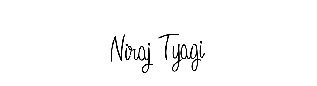 Make a beautiful signature design for name Niraj Tyagi. With this signature (Angelique-Rose-font-FFP) style, you can create a handwritten signature for free. Niraj Tyagi signature style 5 images and pictures png