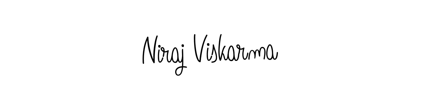 Niraj Viskarma stylish signature style. Best Handwritten Sign (Angelique-Rose-font-FFP) for my name. Handwritten Signature Collection Ideas for my name Niraj Viskarma. Niraj Viskarma signature style 5 images and pictures png