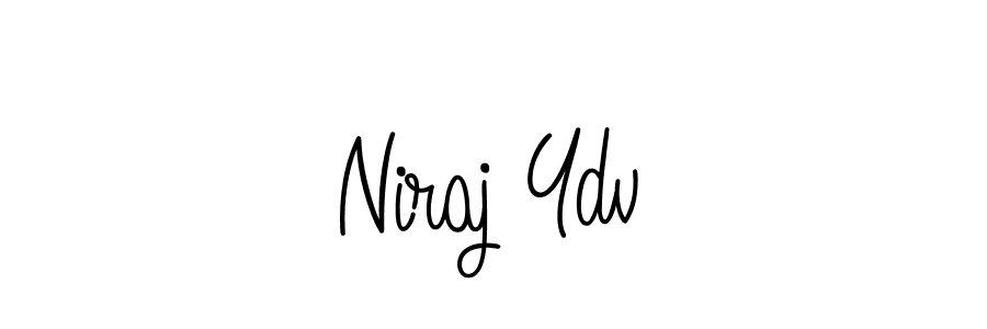 You should practise on your own different ways (Angelique-Rose-font-FFP) to write your name (Niraj Ydv) in signature. don't let someone else do it for you. Niraj Ydv signature style 5 images and pictures png