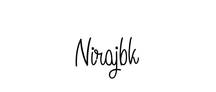 Make a beautiful signature design for name Nirajbk. With this signature (Angelique-Rose-font-FFP) style, you can create a handwritten signature for free. Nirajbk signature style 5 images and pictures png