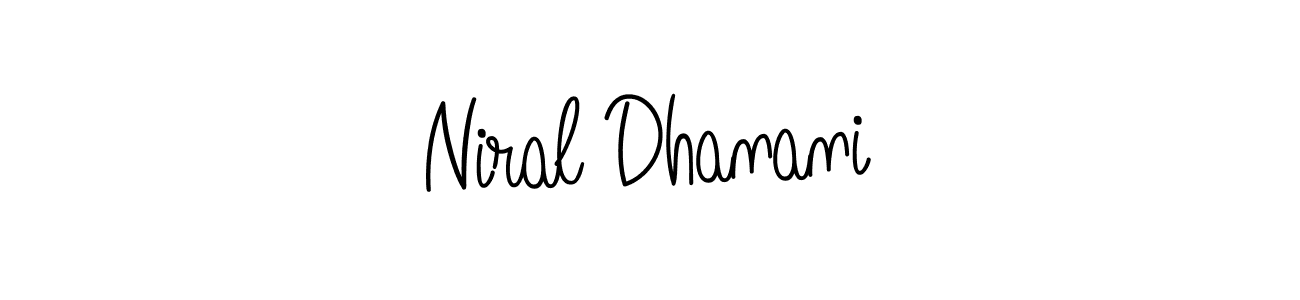 Design your own signature with our free online signature maker. With this signature software, you can create a handwritten (Angelique-Rose-font-FFP) signature for name Niral Dhanani. Niral Dhanani signature style 5 images and pictures png