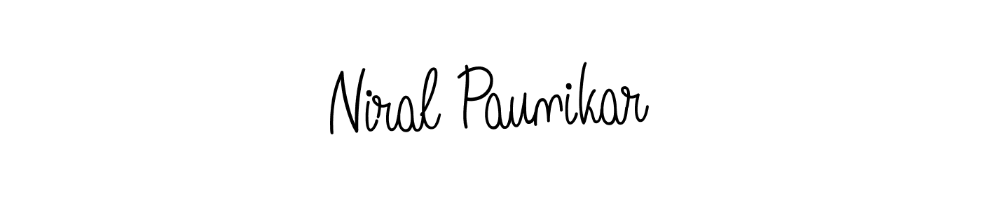 You can use this online signature creator to create a handwritten signature for the name Niral Paunikar. This is the best online autograph maker. Niral Paunikar signature style 5 images and pictures png