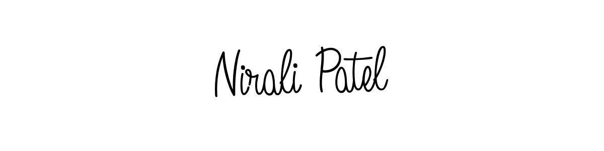 How to make Nirali Patel signature? Angelique-Rose-font-FFP is a professional autograph style. Create handwritten signature for Nirali Patel name. Nirali Patel signature style 5 images and pictures png