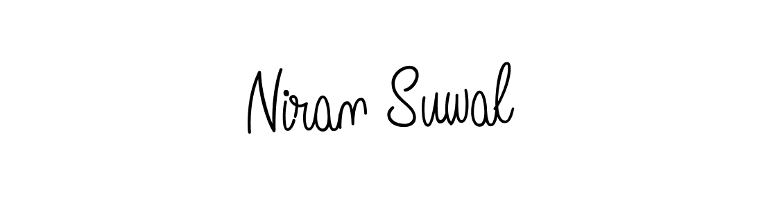 How to Draw Niran Suwal signature style? Angelique-Rose-font-FFP is a latest design signature styles for name Niran Suwal. Niran Suwal signature style 5 images and pictures png