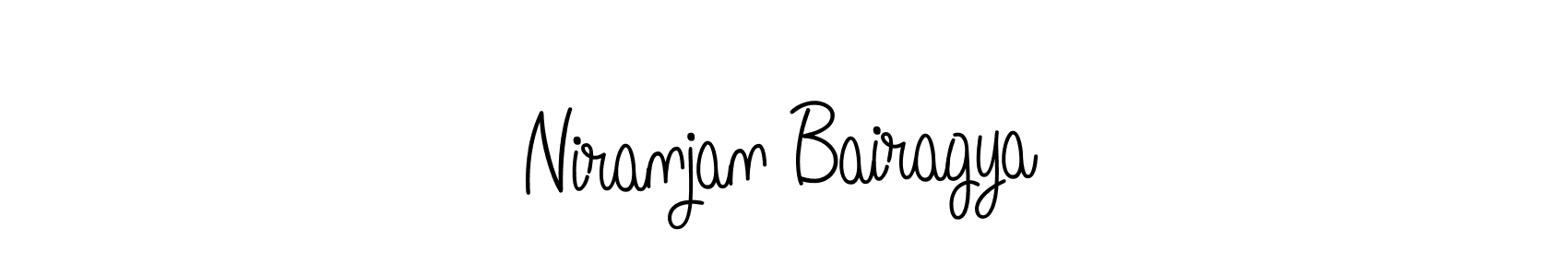 You should practise on your own different ways (Angelique-Rose-font-FFP) to write your name (Niranjan Bairagya) in signature. don't let someone else do it for you. Niranjan Bairagya signature style 5 images and pictures png