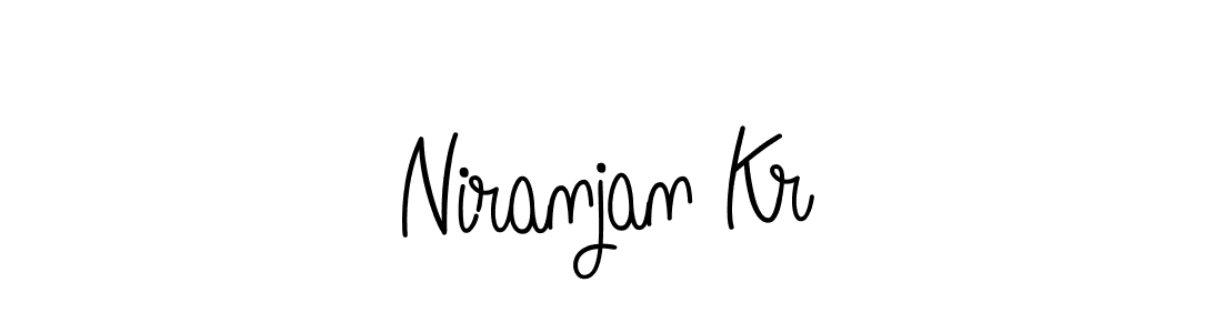 You should practise on your own different ways (Angelique-Rose-font-FFP) to write your name (Niranjan Kr) in signature. don't let someone else do it for you. Niranjan Kr signature style 5 images and pictures png