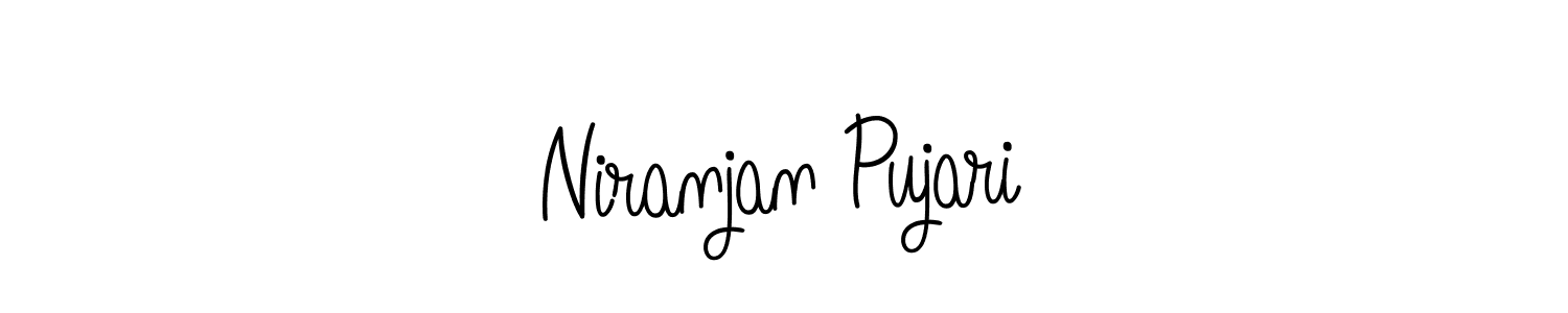 Create a beautiful signature design for name Niranjan Pujari. With this signature (Angelique-Rose-font-FFP) fonts, you can make a handwritten signature for free. Niranjan Pujari signature style 5 images and pictures png