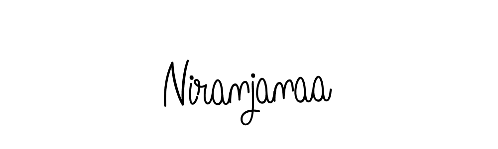 Make a beautiful signature design for name Niranjanaa. With this signature (Angelique-Rose-font-FFP) style, you can create a handwritten signature for free. Niranjanaa signature style 5 images and pictures png