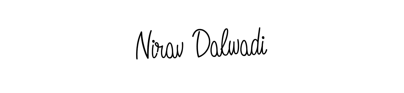 Design your own signature with our free online signature maker. With this signature software, you can create a handwritten (Angelique-Rose-font-FFP) signature for name Nirav Dalwadi. Nirav Dalwadi signature style 5 images and pictures png