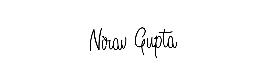 How to make Nirav Gupta signature? Angelique-Rose-font-FFP is a professional autograph style. Create handwritten signature for Nirav Gupta name. Nirav Gupta signature style 5 images and pictures png