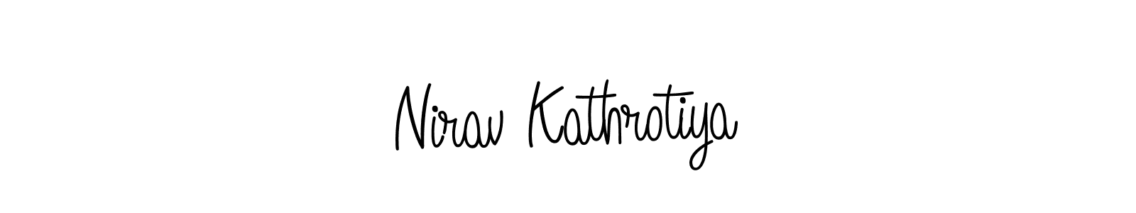 How to make Nirav Kathrotiya signature? Angelique-Rose-font-FFP is a professional autograph style. Create handwritten signature for Nirav Kathrotiya name. Nirav Kathrotiya signature style 5 images and pictures png