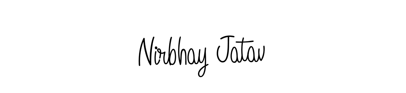 Similarly Angelique-Rose-font-FFP is the best handwritten signature design. Signature creator online .You can use it as an online autograph creator for name Nirbhay Jatav. Nirbhay Jatav signature style 5 images and pictures png
