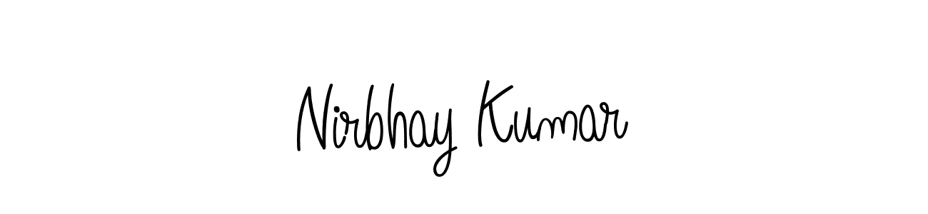 Similarly Angelique-Rose-font-FFP is the best handwritten signature design. Signature creator online .You can use it as an online autograph creator for name Nirbhay Kumar. Nirbhay Kumar signature style 5 images and pictures png