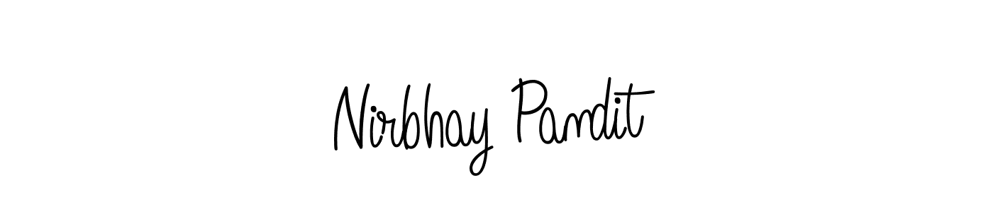 How to Draw Nirbhay Pandit signature style? Angelique-Rose-font-FFP is a latest design signature styles for name Nirbhay Pandit. Nirbhay Pandit signature style 5 images and pictures png