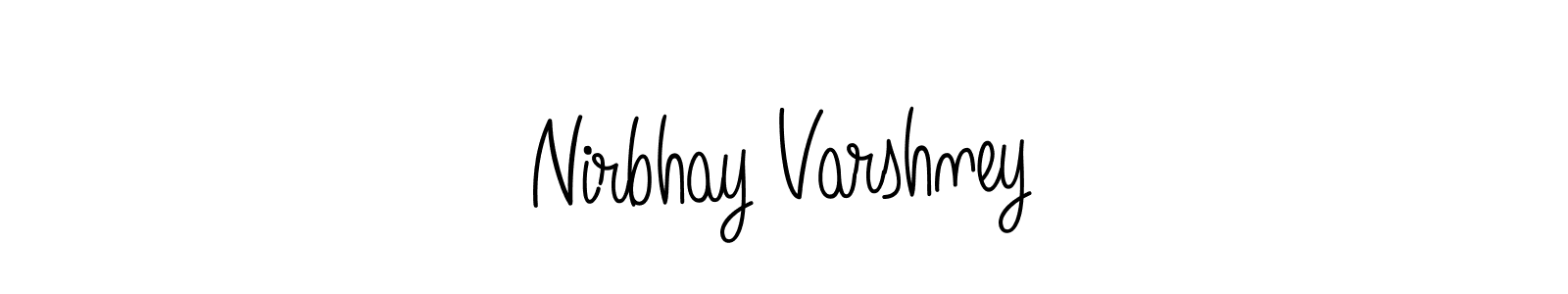 Check out images of Autograph of Nirbhay Varshney name. Actor Nirbhay Varshney Signature Style. Angelique-Rose-font-FFP is a professional sign style online. Nirbhay Varshney signature style 5 images and pictures png