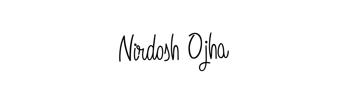 Best and Professional Signature Style for Nirdosh Ojha. Angelique-Rose-font-FFP Best Signature Style Collection. Nirdosh Ojha signature style 5 images and pictures png