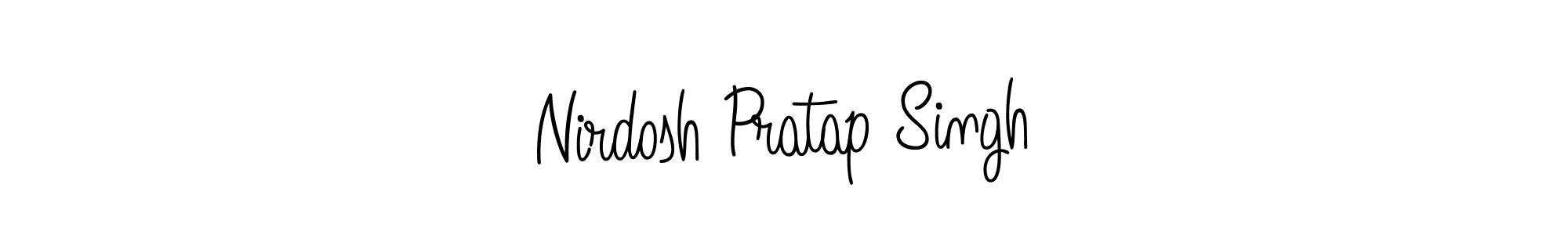 Make a beautiful signature design for name Nirdosh Pratap Singh. With this signature (Angelique-Rose-font-FFP) style, you can create a handwritten signature for free. Nirdosh Pratap Singh signature style 5 images and pictures png