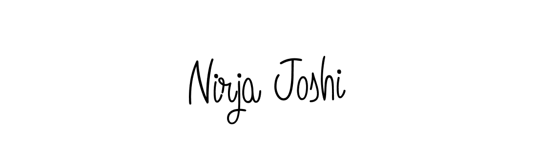 Create a beautiful signature design for name Nirja Joshi. With this signature (Angelique-Rose-font-FFP) fonts, you can make a handwritten signature for free. Nirja Joshi signature style 5 images and pictures png