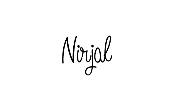 How to Draw Nirjal signature style? Angelique-Rose-font-FFP is a latest design signature styles for name Nirjal. Nirjal signature style 5 images and pictures png