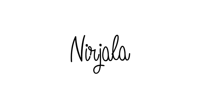 if you are searching for the best signature style for your name Nirjala. so please give up your signature search. here we have designed multiple signature styles  using Angelique-Rose-font-FFP. Nirjala signature style 5 images and pictures png