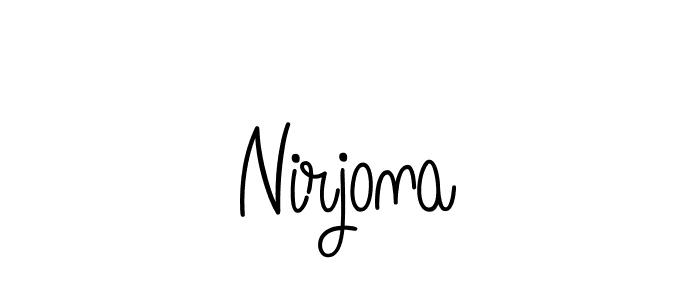 Here are the top 10 professional signature styles for the name Nirjona. These are the best autograph styles you can use for your name. Nirjona signature style 5 images and pictures png