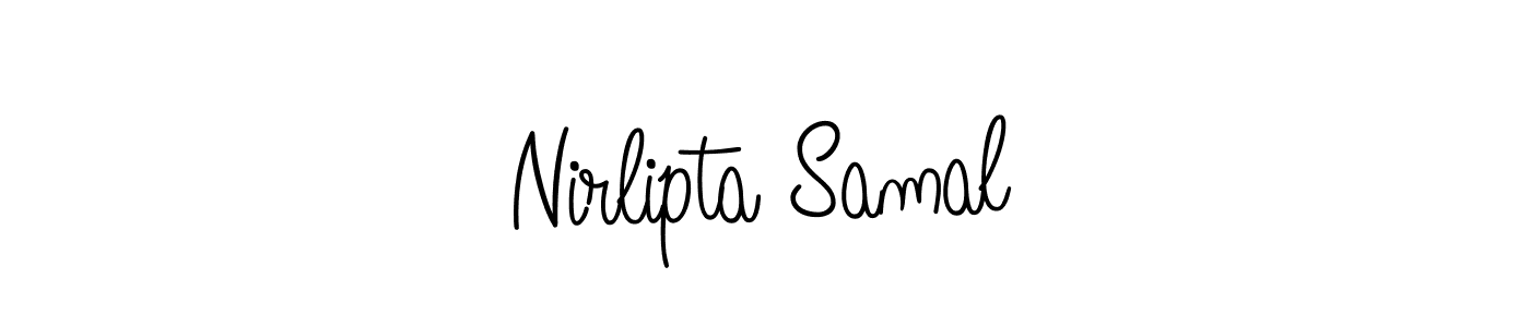 Use a signature maker to create a handwritten signature online. With this signature software, you can design (Angelique-Rose-font-FFP) your own signature for name Nirlipta Samal. Nirlipta Samal signature style 5 images and pictures png