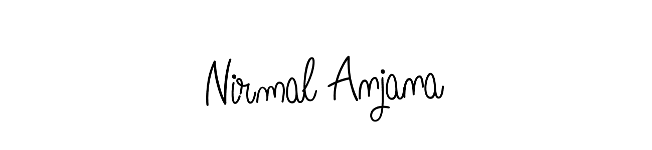 Also we have Nirmal Anjana name is the best signature style. Create professional handwritten signature collection using Angelique-Rose-font-FFP autograph style. Nirmal Anjana signature style 5 images and pictures png