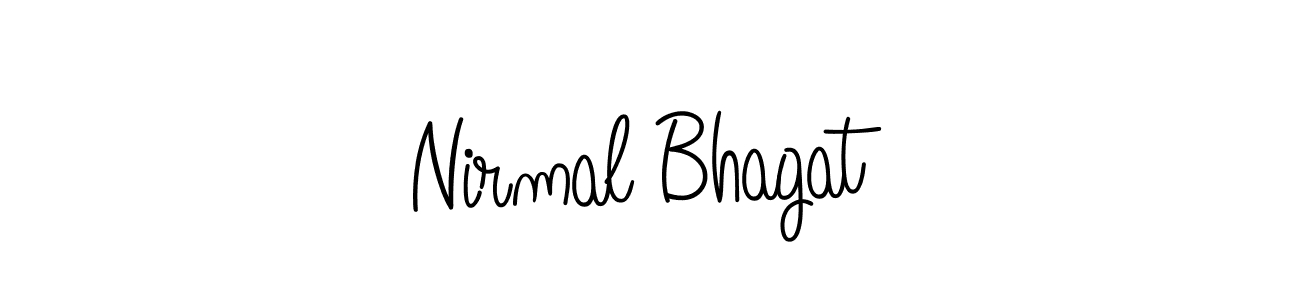 Design your own signature with our free online signature maker. With this signature software, you can create a handwritten (Angelique-Rose-font-FFP) signature for name Nirmal Bhagat. Nirmal Bhagat signature style 5 images and pictures png