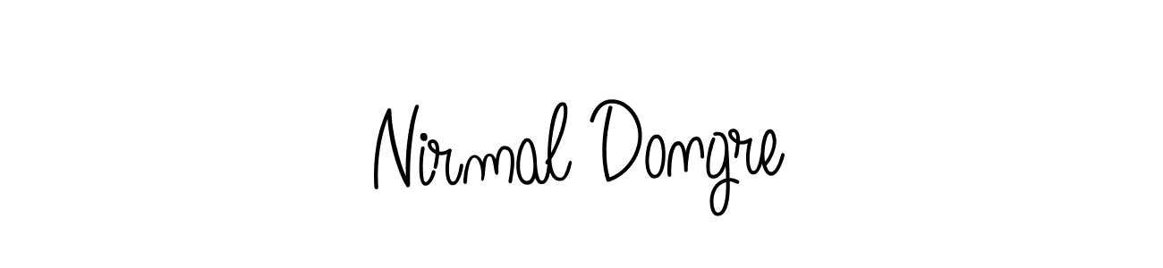 The best way (Angelique-Rose-font-FFP) to make a short signature is to pick only two or three words in your name. The name Nirmal Dongre include a total of six letters. For converting this name. Nirmal Dongre signature style 5 images and pictures png