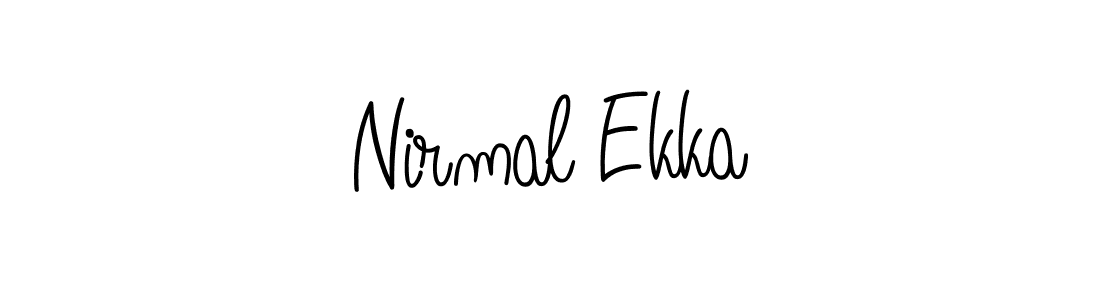 How to make Nirmal Ekka signature? Angelique-Rose-font-FFP is a professional autograph style. Create handwritten signature for Nirmal Ekka name. Nirmal Ekka signature style 5 images and pictures png