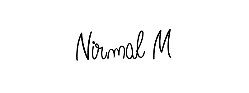 This is the best signature style for the Nirmal M name. Also you like these signature font (Angelique-Rose-font-FFP). Mix name signature. Nirmal M signature style 5 images and pictures png