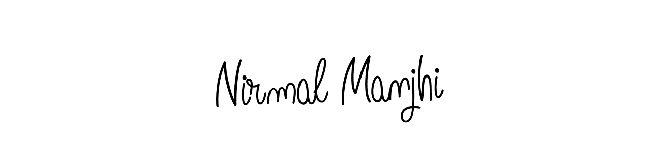 How to make Nirmal Manjhi name signature. Use Angelique-Rose-font-FFP style for creating short signs online. This is the latest handwritten sign. Nirmal Manjhi signature style 5 images and pictures png