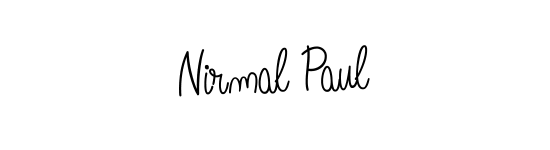 How to make Nirmal Paul name signature. Use Angelique-Rose-font-FFP style for creating short signs online. This is the latest handwritten sign. Nirmal Paul signature style 5 images and pictures png