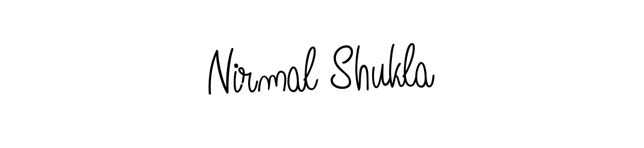 Nirmal Shukla stylish signature style. Best Handwritten Sign (Angelique-Rose-font-FFP) for my name. Handwritten Signature Collection Ideas for my name Nirmal Shukla. Nirmal Shukla signature style 5 images and pictures png