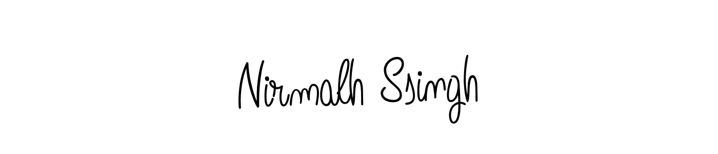if you are searching for the best signature style for your name Nirmalh Ssingh. so please give up your signature search. here we have designed multiple signature styles  using Angelique-Rose-font-FFP. Nirmalh Ssingh signature style 5 images and pictures png
